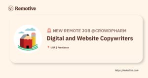[Hiring] Digital and Website Copywriters @crowdpharm