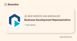 [Hiring] Business Development Representative @Revalize